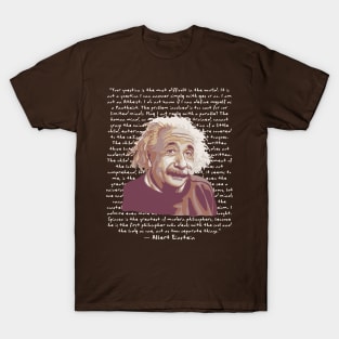 A. Einstein Portrait and quote T-Shirt